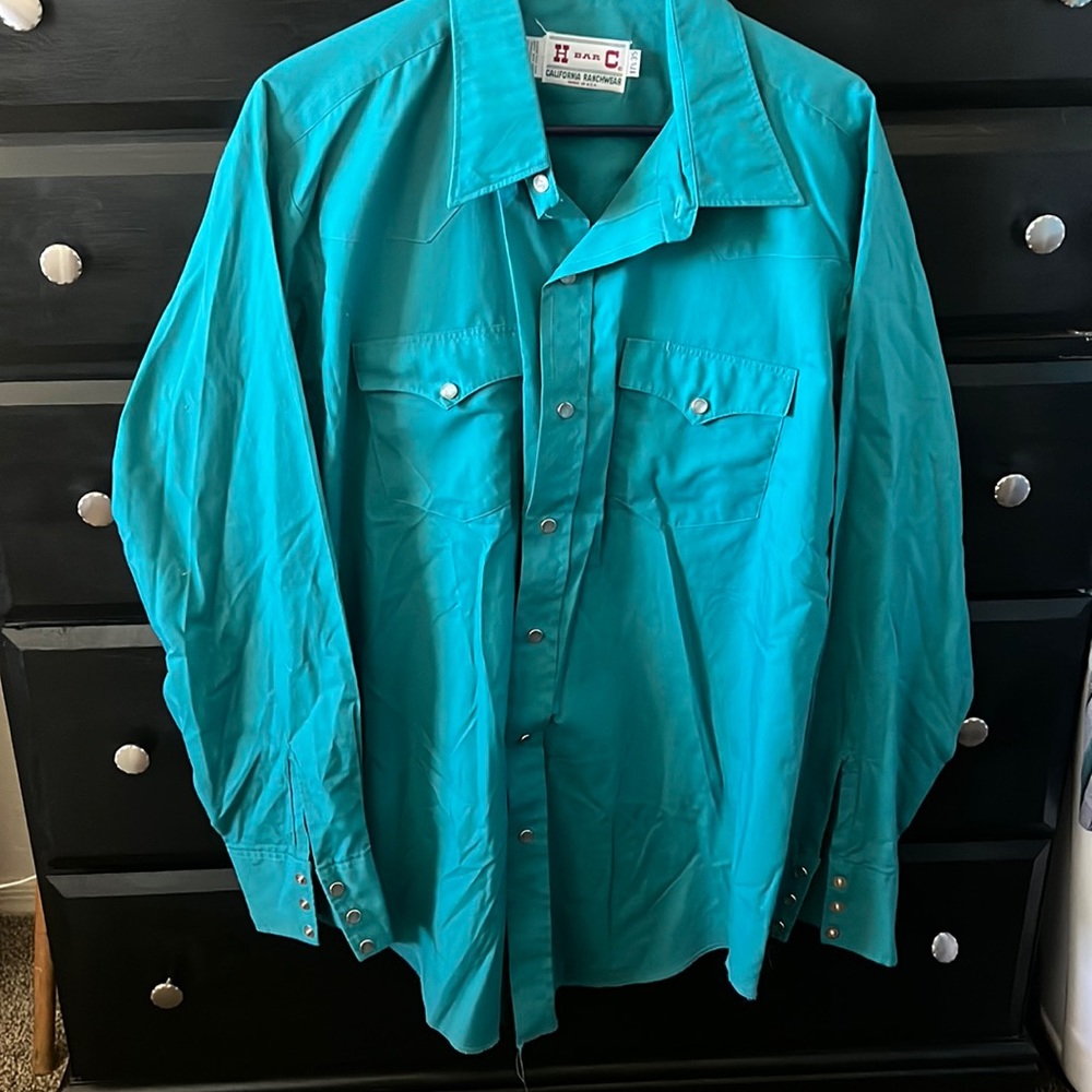 Western Mens Pearl Snap long sleeve shirt
